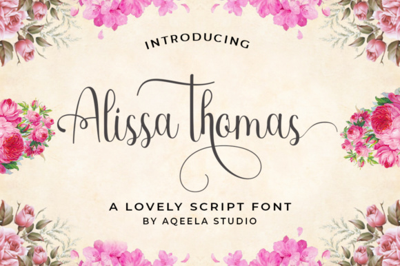 Alissa Thomas Script Font for Elegant Editorial Design
