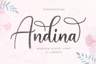 Andina Script Font for Elegant Editorial Design