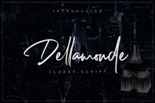 Dellamonde Script Font: Elevating Digital Brand Layouts