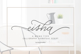 Eisha Script Font for Modern Web Design