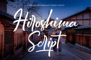 Hiroshima Script Font for Editorial Design