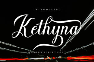 Kathyna Script Font for Elegant Craft Projects