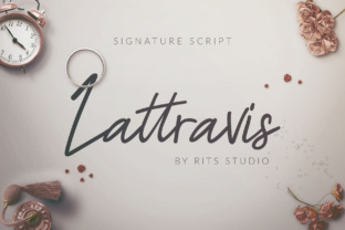 Lattravis Script Font for Editorial Design