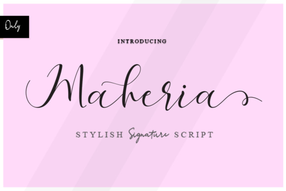 Maheria Script Font for Modern Web Design