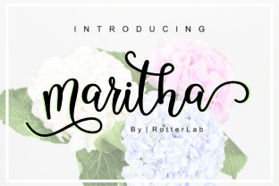 Maritha Script Font for Handmade Products