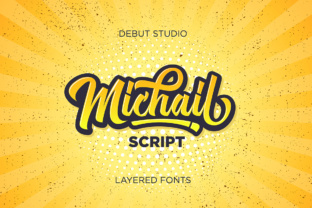 Michail Script Font: A Layered Typeface for Branding