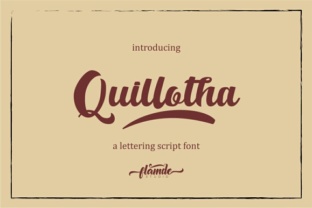 Quillotha Script Font Review for Web Design