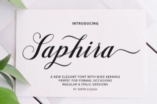 Saphira Script Font for Modern Business Branding