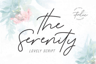 Serenity Script Font for Elegant Handmade Products