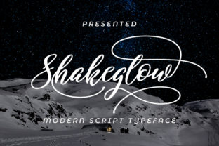 Shakeglow Script Font: Elegant Editorial Typography