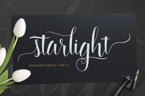 Starlight Script Font for Handmade Labels & Branding