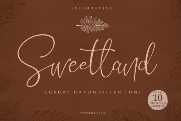 Sweetland Script Font for Handmade Products