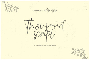 Thousand Script Font Review for Web Design