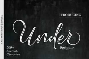 Under Script Font for Modern Web Design